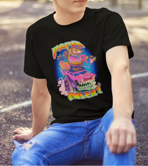 Papa Meat Wild Drive Monster Car Fantasy T-Shirt