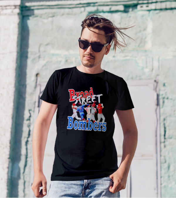 Philadelphia Phillies Broad Street Bombers Baseball Players T-Shirt