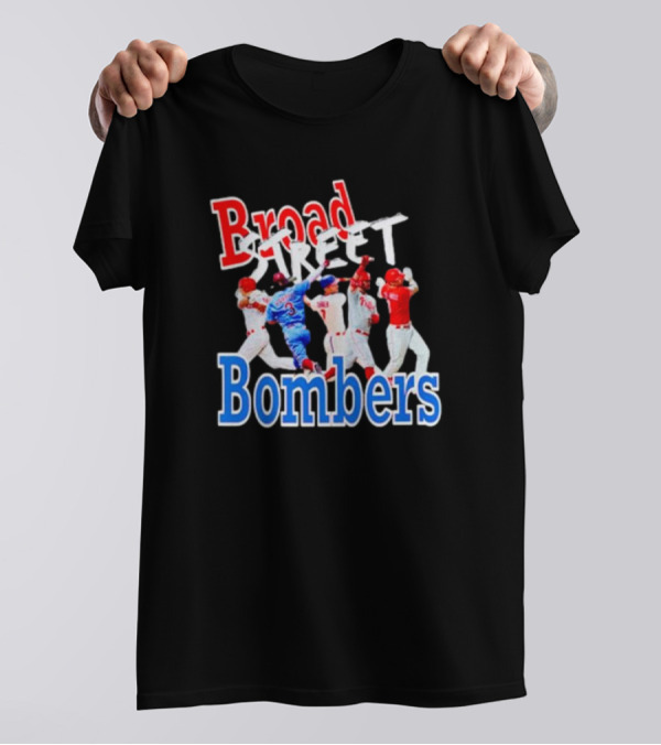Philadelphia Phillies Broad Street Bombers Baseball Players T-Shirt