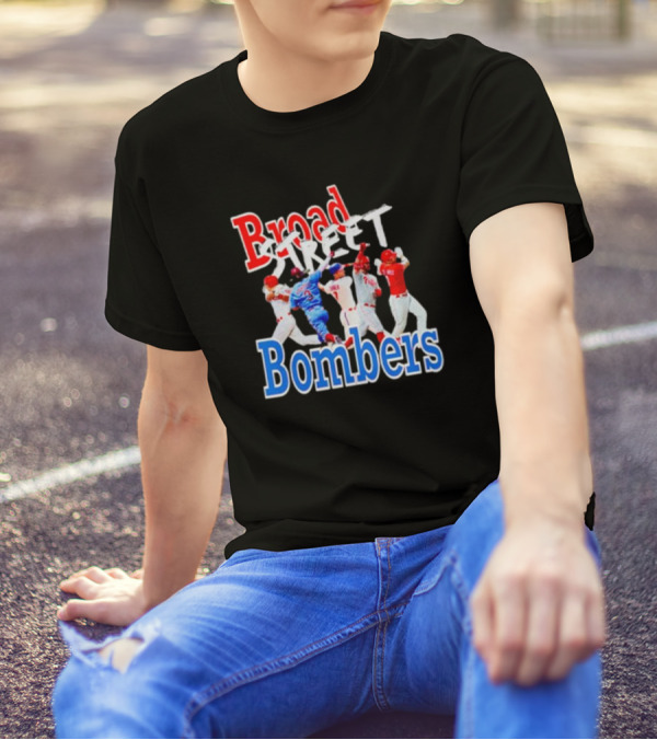 Philadelphia Phillies Broad Street Bombers Baseball Players T-Shirt