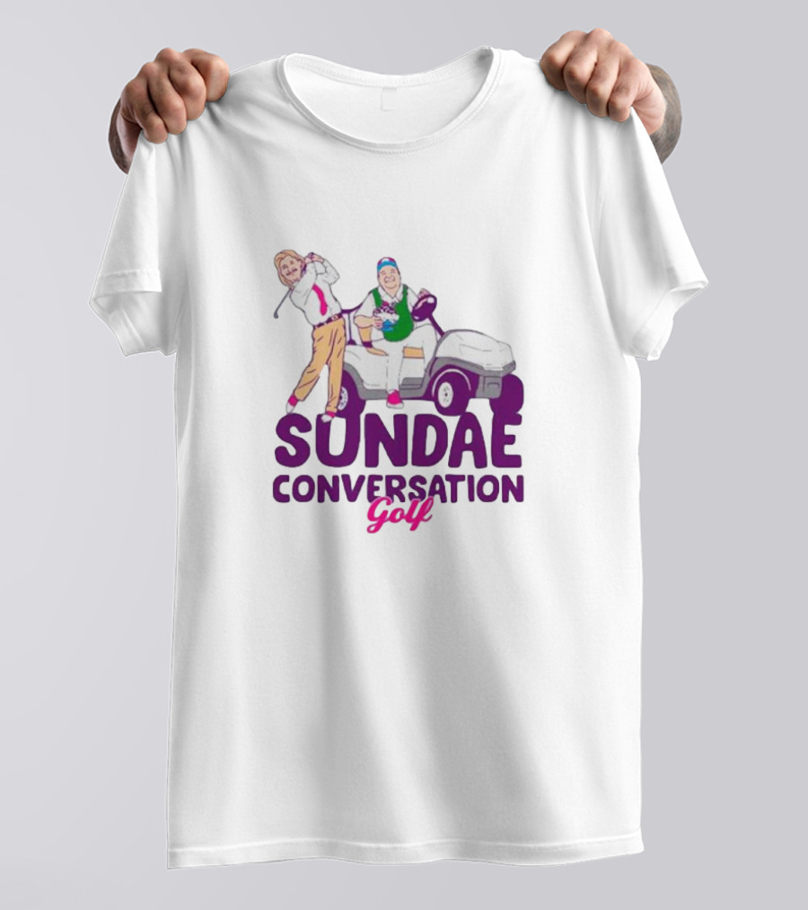 Sundae Conversation Golf Cart Humor T-Shirt