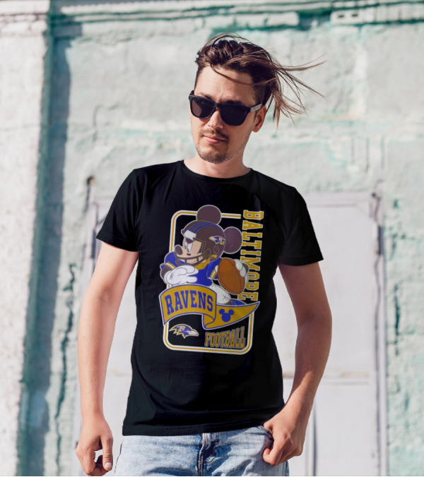 Baltimore Ravens Football Mickey Disney T-Shirt