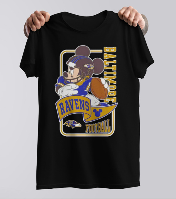 Baltimore Ravens Football Mickey Disney T-Shirt