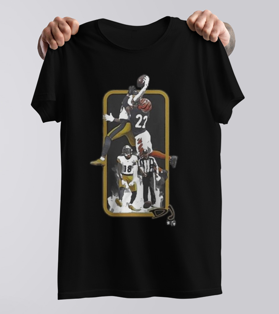 Big Play DJ 27 Football Catch Steel City Showdown T-Shirt