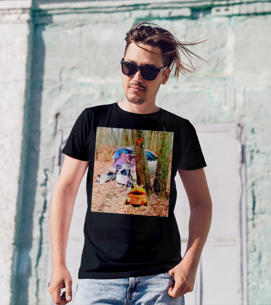 Frogged Undertime Slopper Car In The Woods T-Shirt
