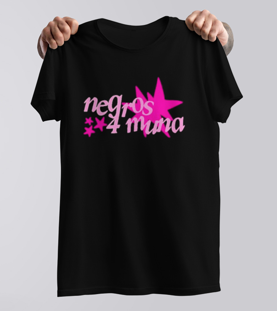 Negros 4 Muna Pink Stars T-Shirt