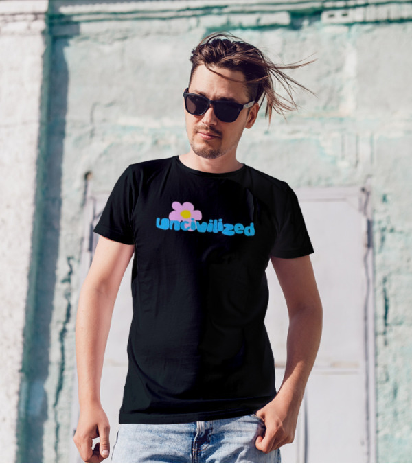 Uncivilized Pink Flower T-Shirt