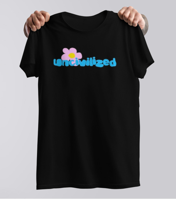 Uncivilized Pink Flower T-Shirt