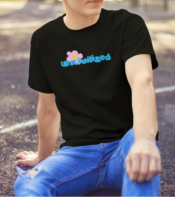 Uncivilized Pink Flower T-Shirt