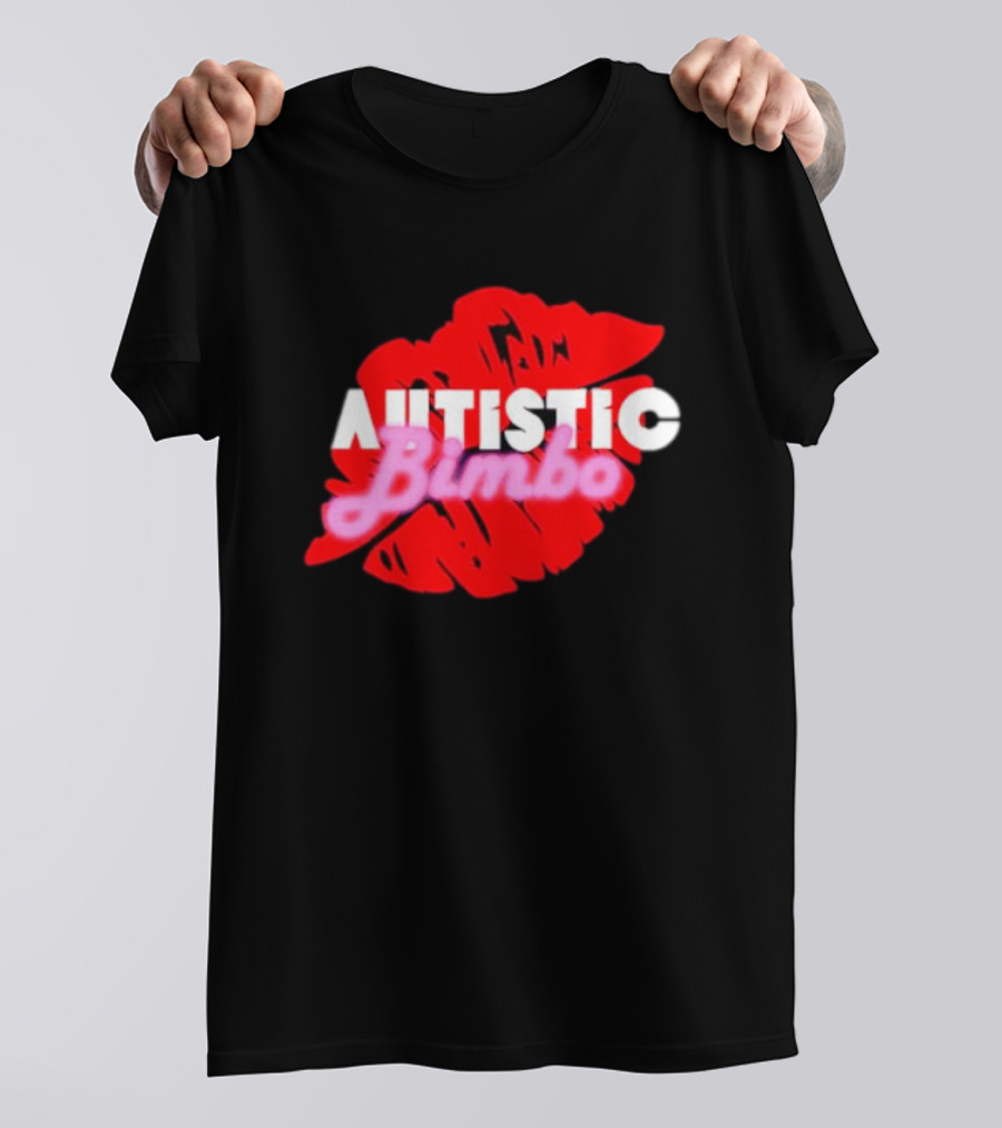 Autistic Bimbo Red Lips T-Shirt