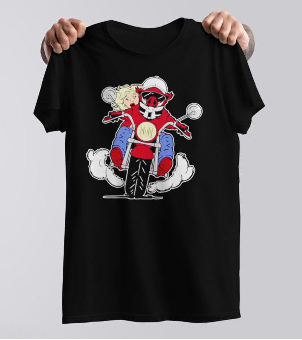 Arkansas Razorbacks Pig Riding Motorcycle With Passenger T-Shirt