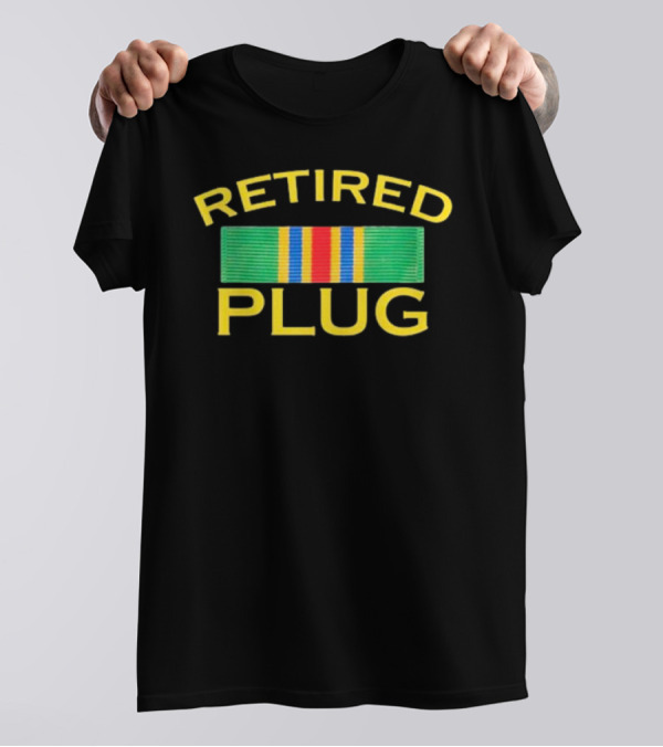 Retired Plug Military Service T-Shirt
