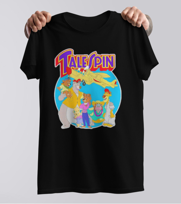 Talespin Disney Baloo Kit Rebecca Louie Airplane Adventure T-Shirt