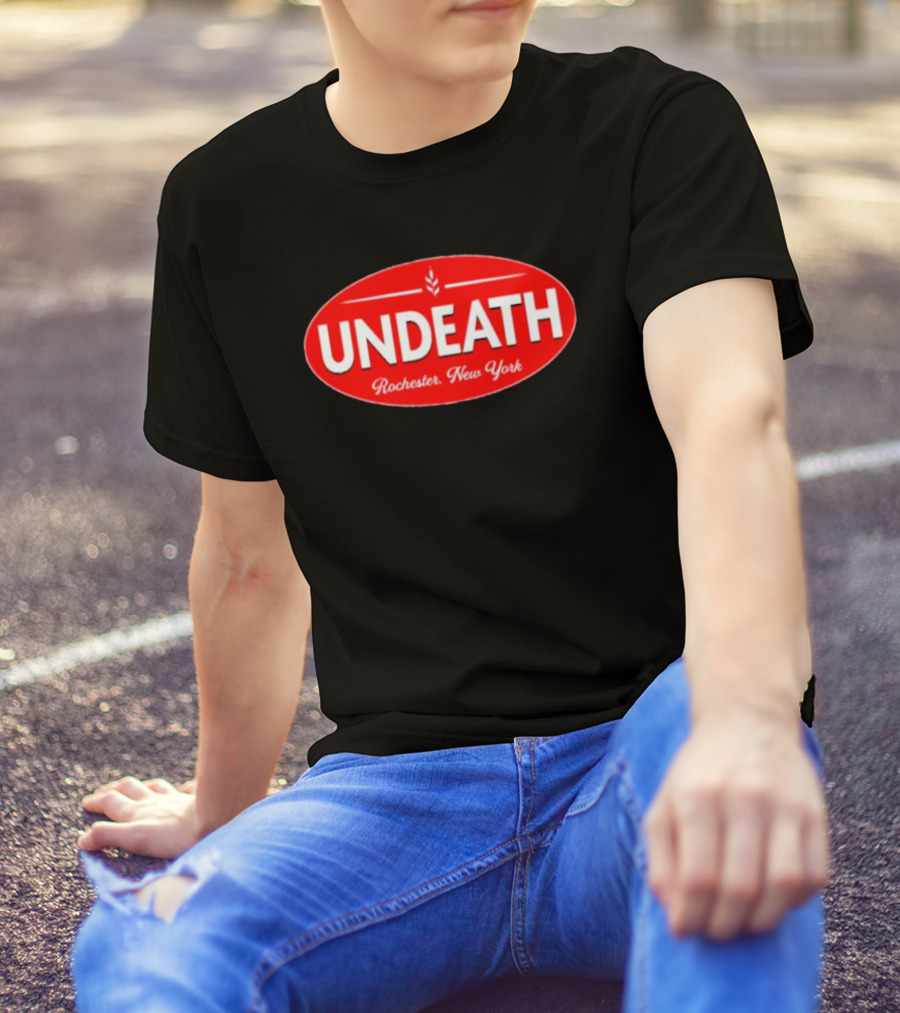 UNDEATH Rochester New York Red Oval Emblem T-Shirt