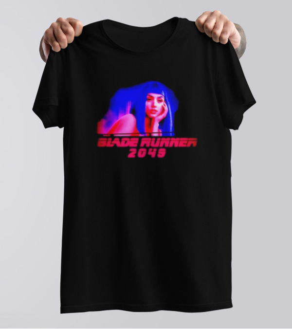 Blade Runner 2049 Neon Portrait Style With Futuristic Aesthetic T-Shirt