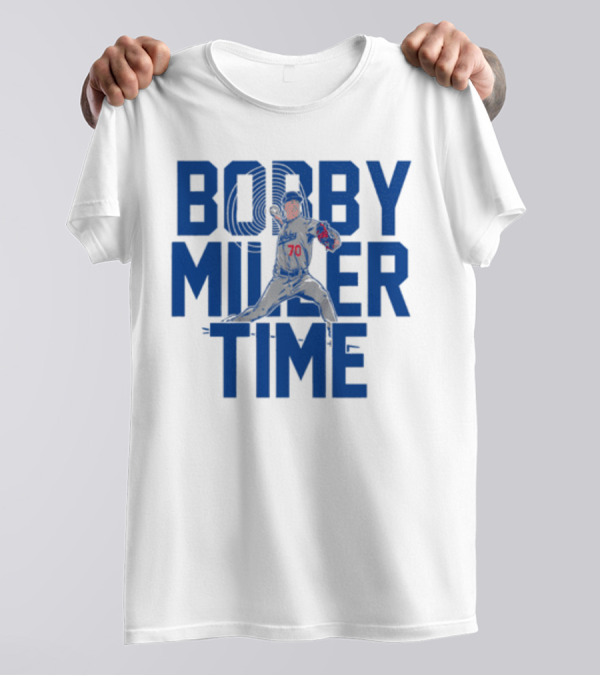 Bobby Miller Time Baseball Player Number 70 Dodgers Pitcher T-Shirt