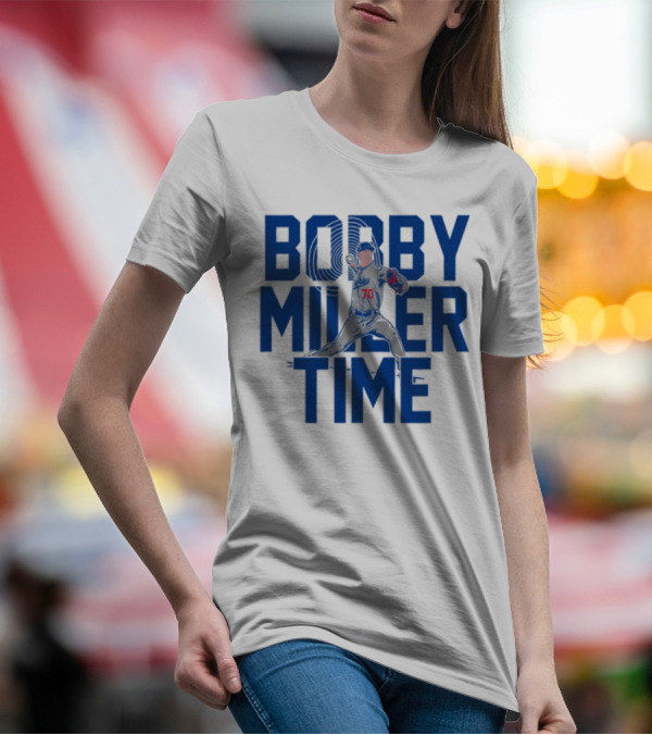 Bobby Miller Time Baseball Player Number 70 Dodgers Pitcher T-Shirt