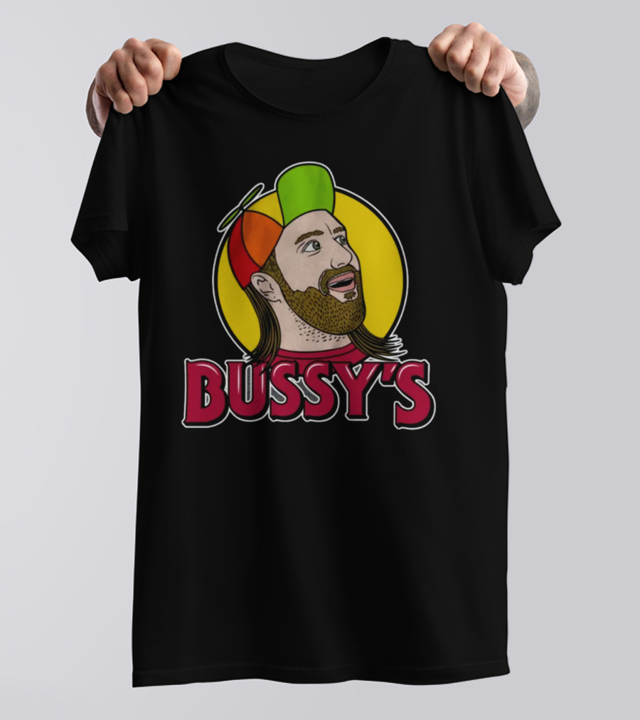 Bunker Branding Leigh Mcnasty Bussy's Retro Cartoon Hat T-Shirt