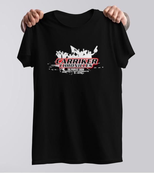 Carriker Chronicles The People's Show Crowd Silhouette With Red Highlights T-Shirt