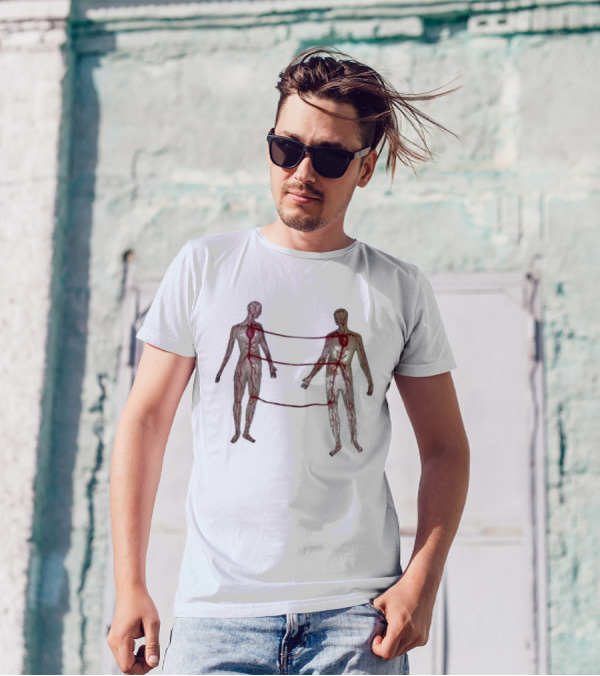 Marcos Alvarado Vascular Diagram Connected Figures T-Shirt