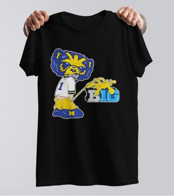 Wolverine Mascot Number One Against Big Ten Rivalry T-Shirt