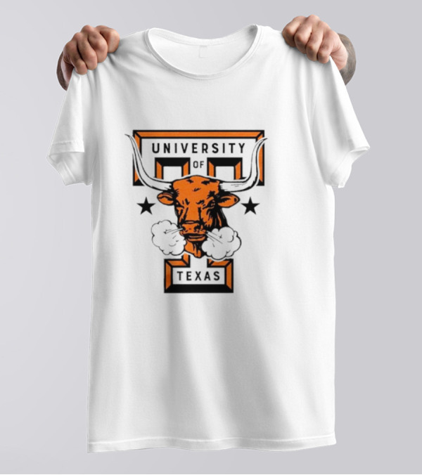 University Of Texas Longhorn Monogram Smoky Bull T-Shirt