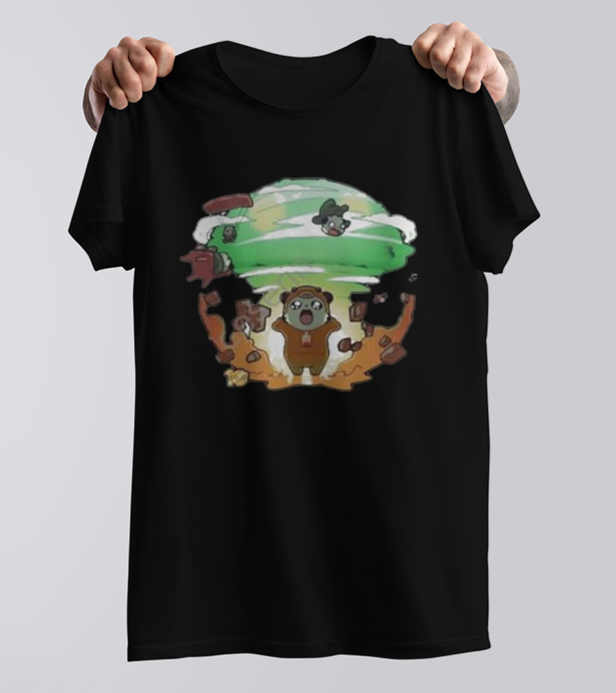 Bahroo 10th Anniversary Explosion With Cartoon Characters T-Shirt