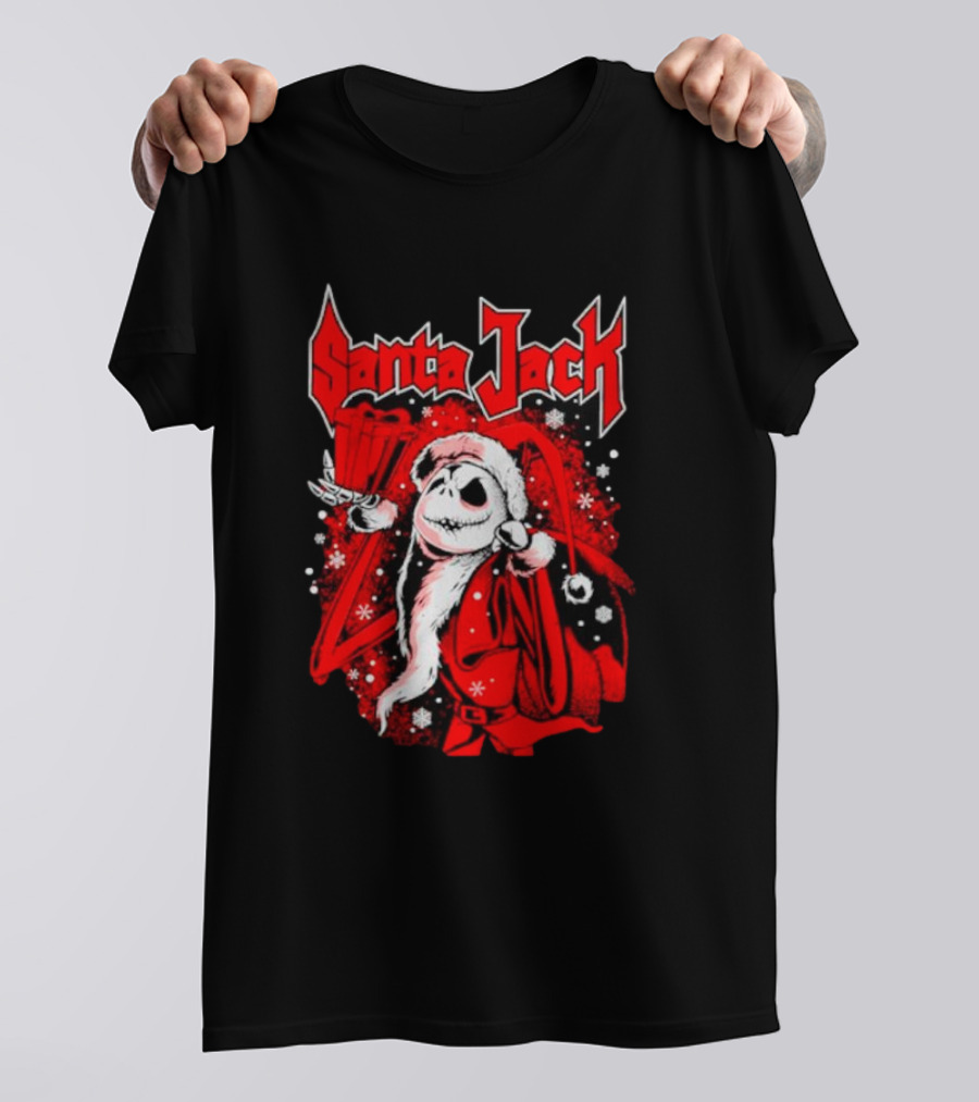 Santa Jack The Nightmare Before Christmas Jack Skellington T-Shirt