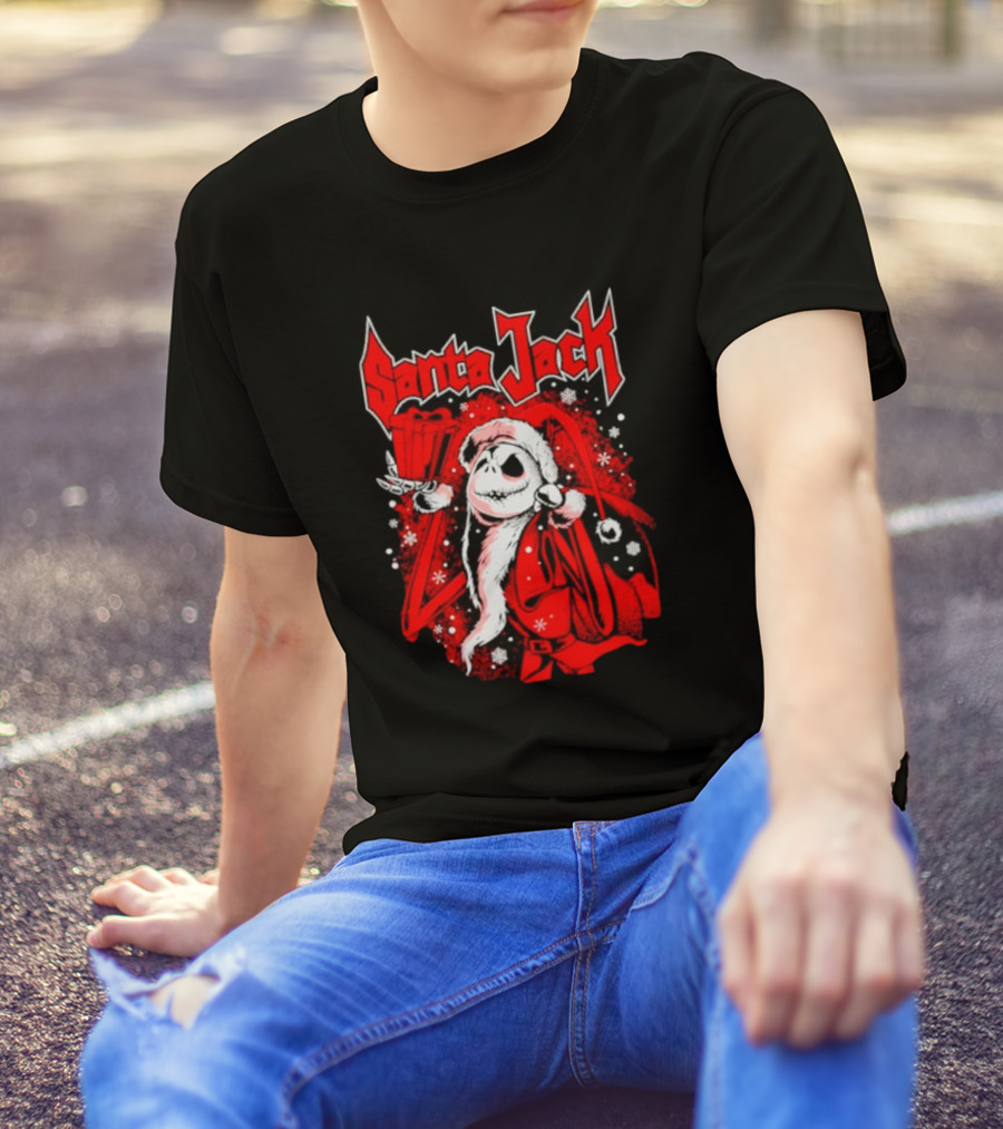 Santa Jack The Nightmare Before Christmas Jack Skellington T-Shirt