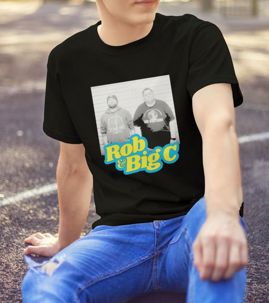 Rob And Big C Bob Wrestlers Mugshot T-Shirt