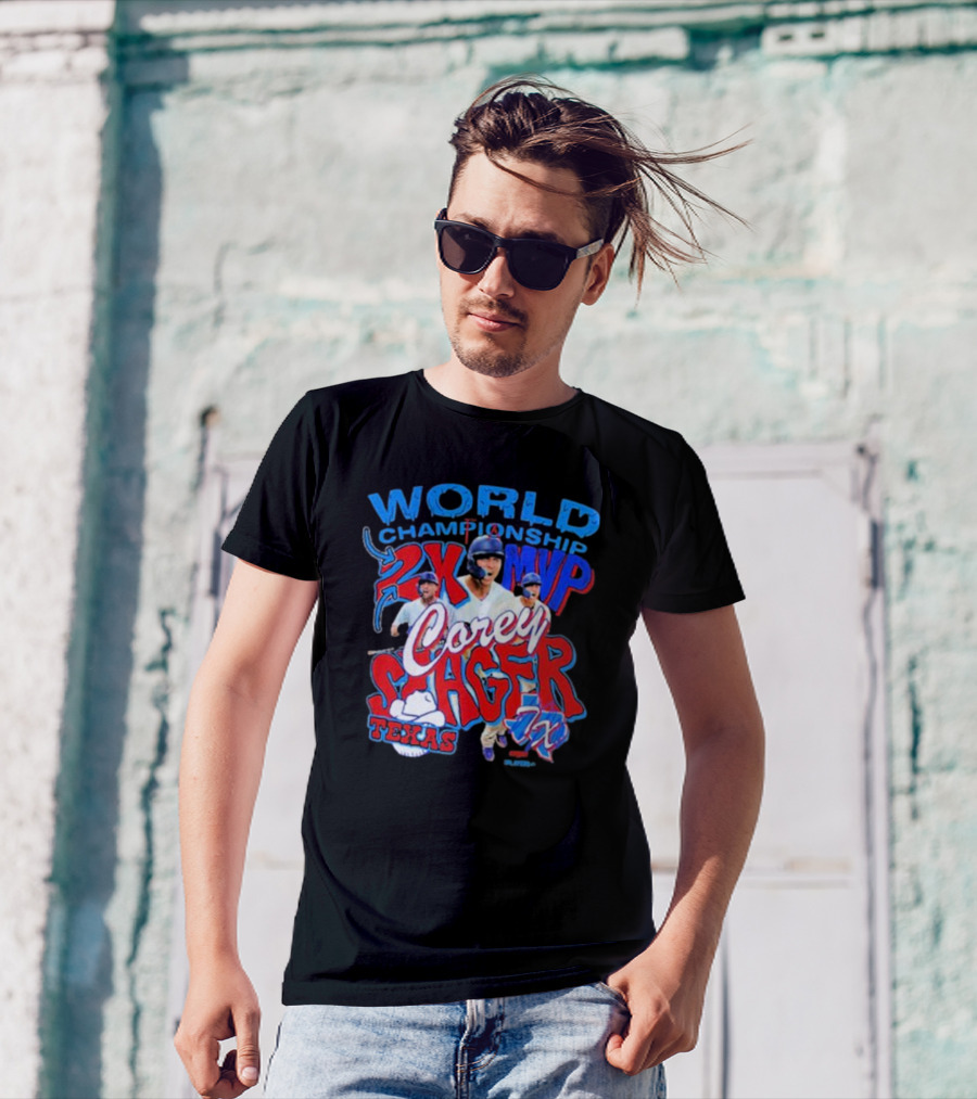 World Championship 2X MVP Corey Seager Texas Rangers T-Shirt