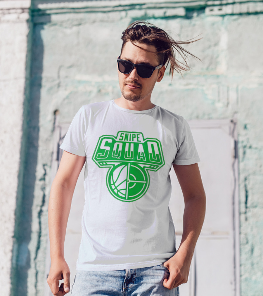 Boston Celtics Snipe Squad Basketball Crosshair T-Shirt