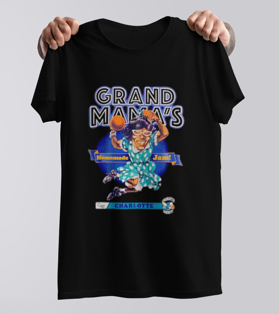 Grand Mama's Homemade Jam Charlotte Hornets Basketball Legend Iconic T-Shirt