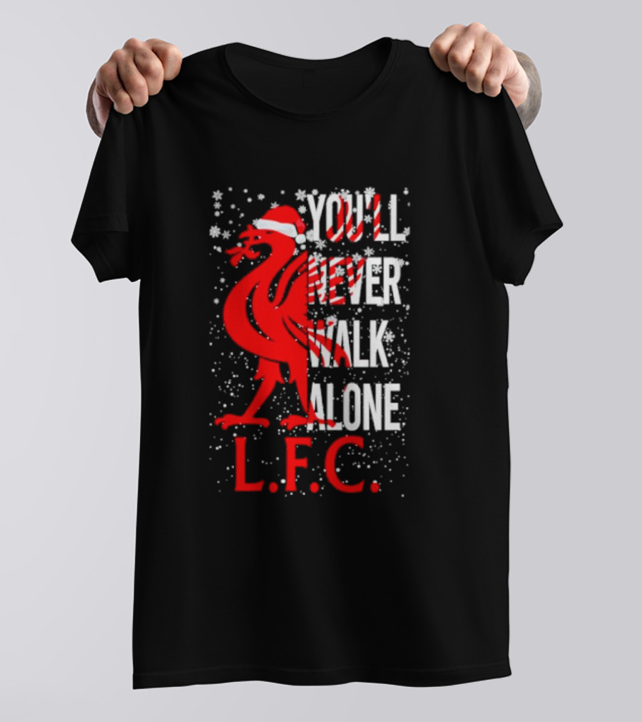 Liverpool Santa You'll Never Walk Alone L.F.C. Christmas T-Shirt