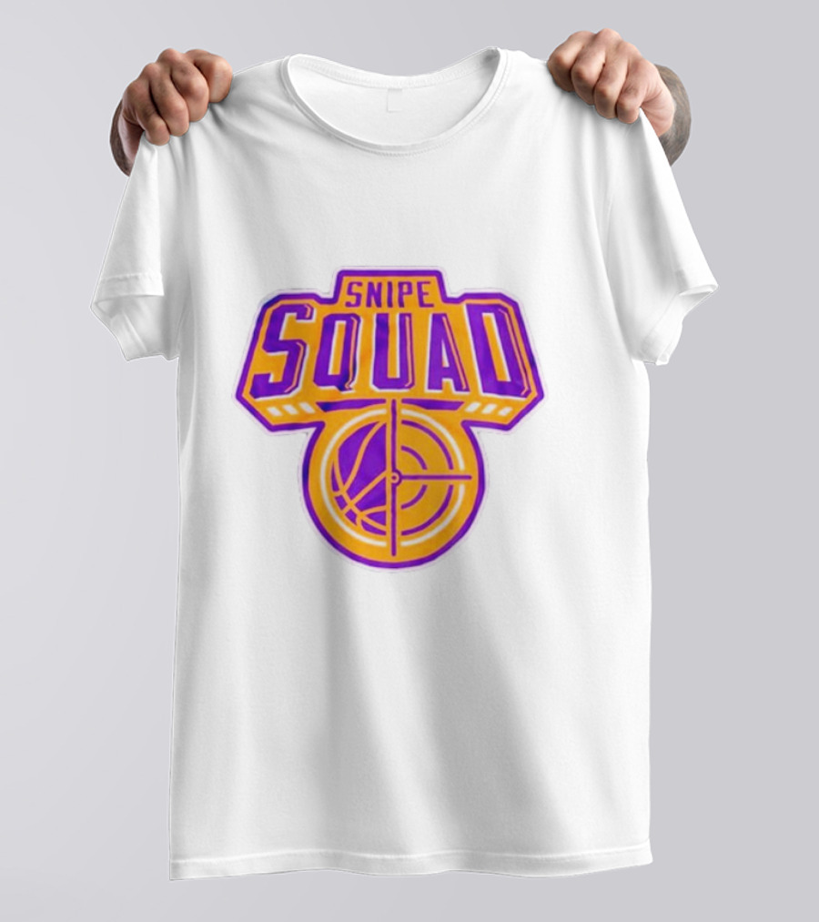 Snipe Squad Los Angeles Lakers Style Basketball Crosshair T-Shirt