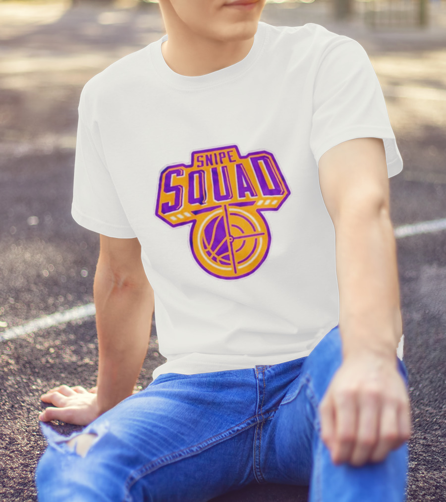 Snipe Squad Los Angeles Lakers Style Basketball Crosshair T-Shirt