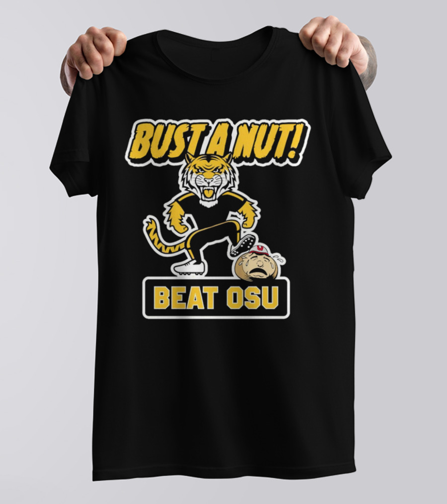 Bust A Nut Beat OSU Missouri Tigers Anti-Ohio State T-Shirt