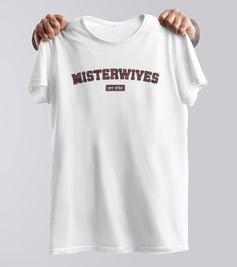 Misterwives Est 2012 Red Tartan Text T-Shirt