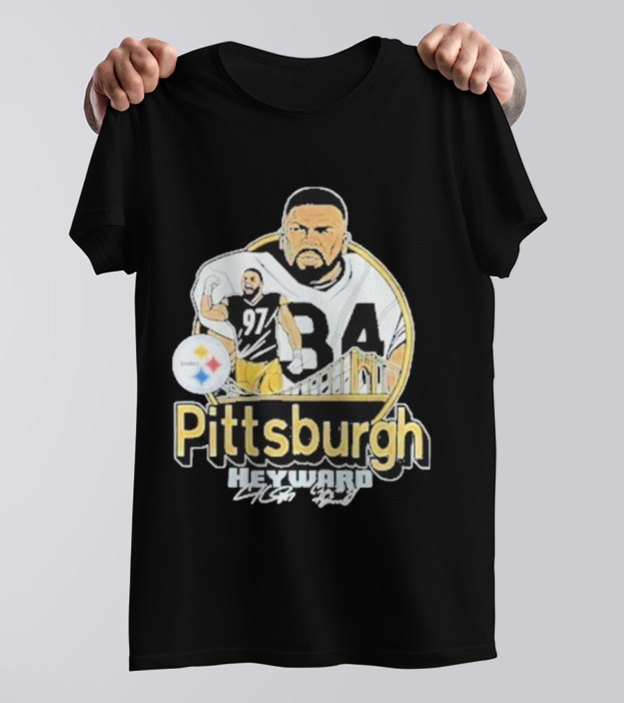 Pittsburgh Heyward 97 Football Steel City Bridge T-Shirt