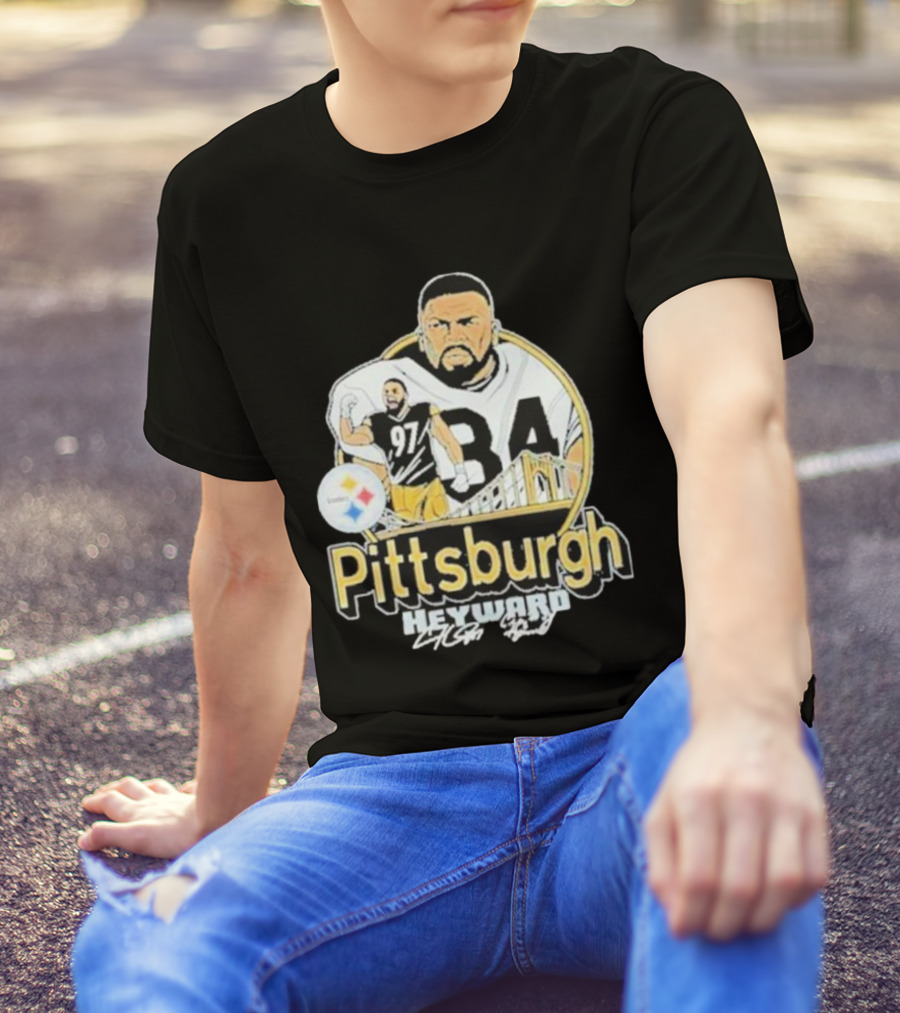 Pittsburgh Heyward 97 Football Steel City Bridge T-Shirt