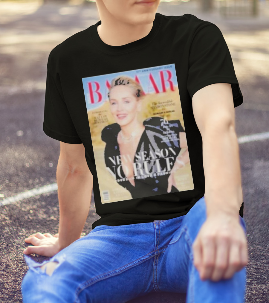 BAZAAR New Season No Rules The Incredible Sharon Stone 30th Anniversary Issue T-Shirt