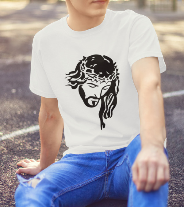 Jesus Christ Crown Of Thorns Christian T-Shirt