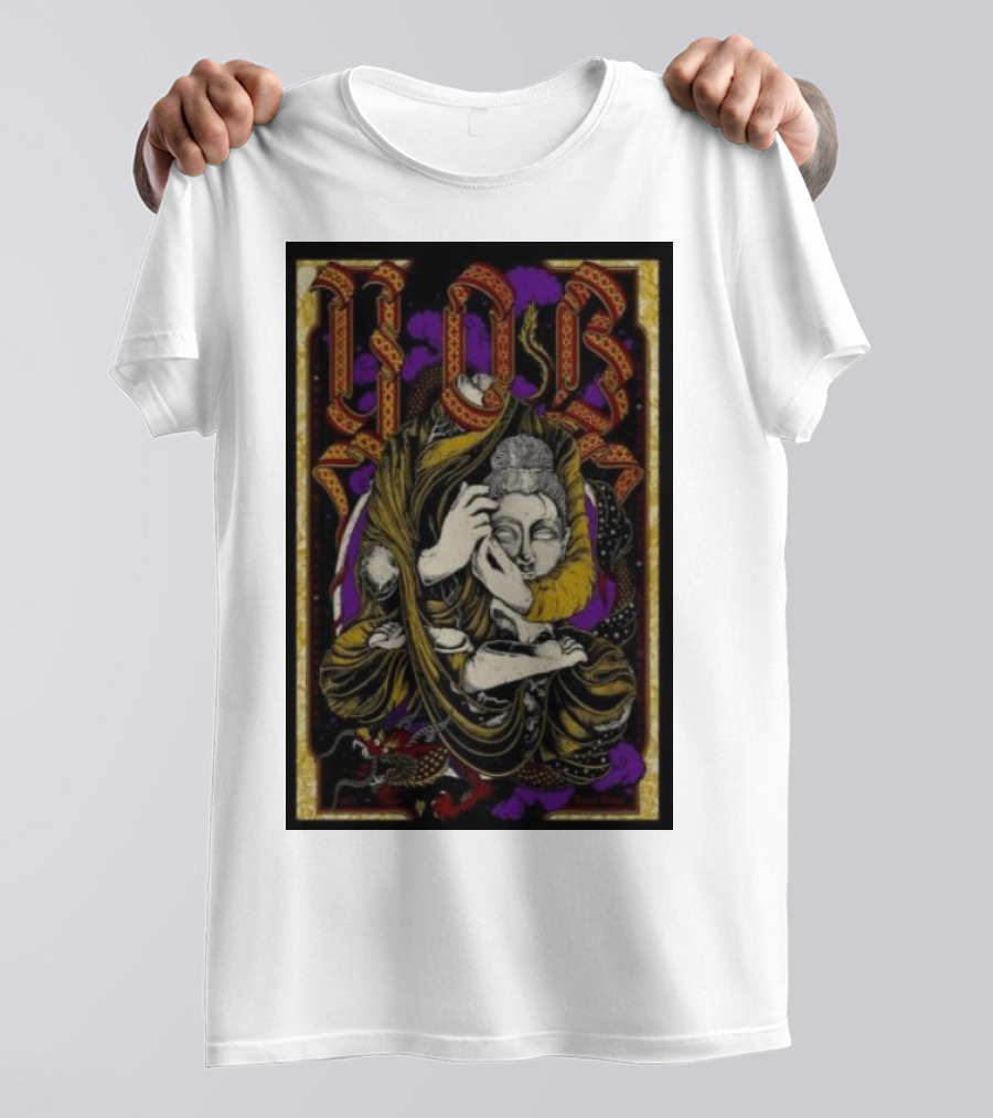 YOB Eugene John Henry’s Dec 09 Psychedelic Fantasy Sculpture T-Shirt