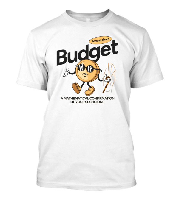 Budget Always About A Mathematical Confirmation Of Your Suspicions T-Shirt