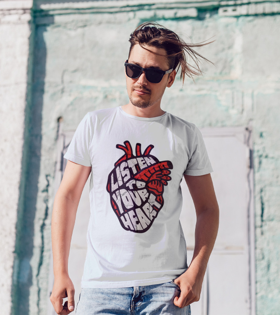 Listen To Your Heart Anatomical Heart T-Shirt
