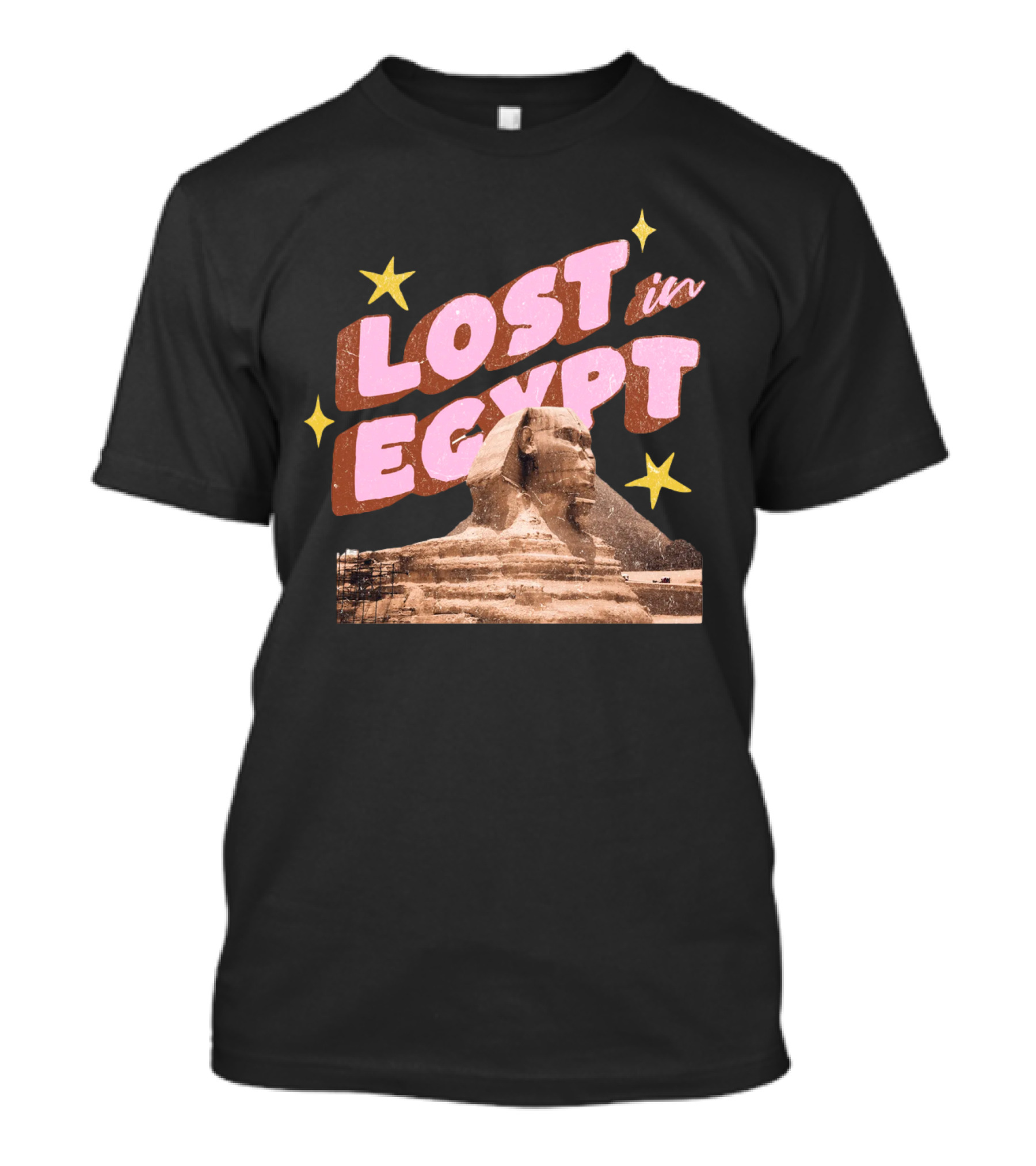 Lost In Egypt With Sphinx And Stars T-Shirt