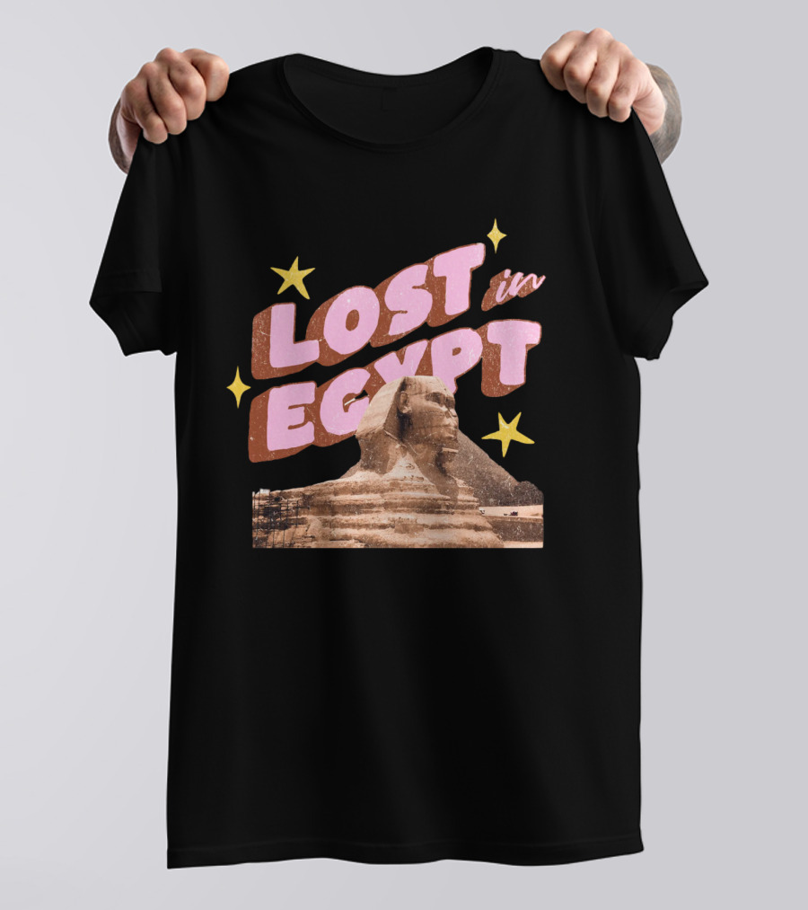 Lost In Egypt With Sphinx And Stars T-Shirt