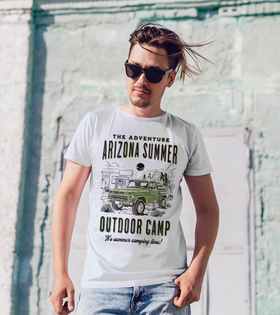 The Adventure Arizona Summer Outdoor Camp Classic Truck Camping Time T-Shirt