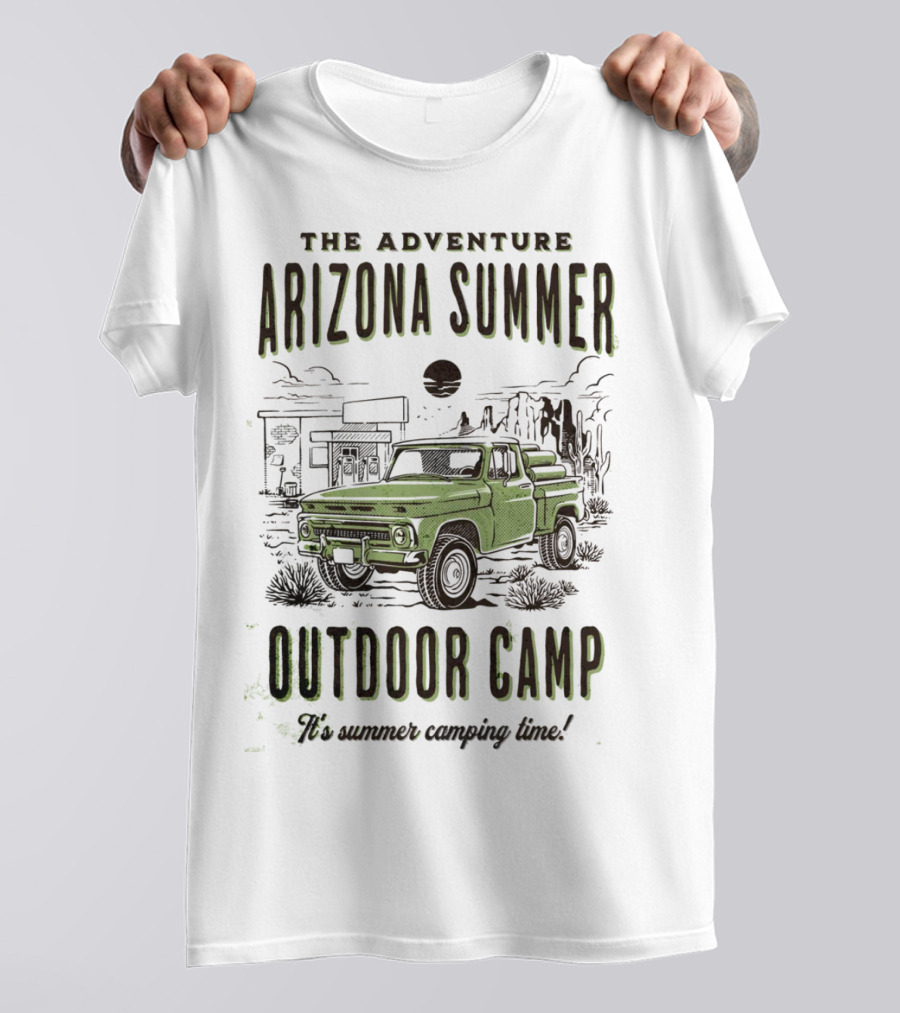 The Adventure Arizona Summer Outdoor Camp Classic Truck Camping Time T-Shirt