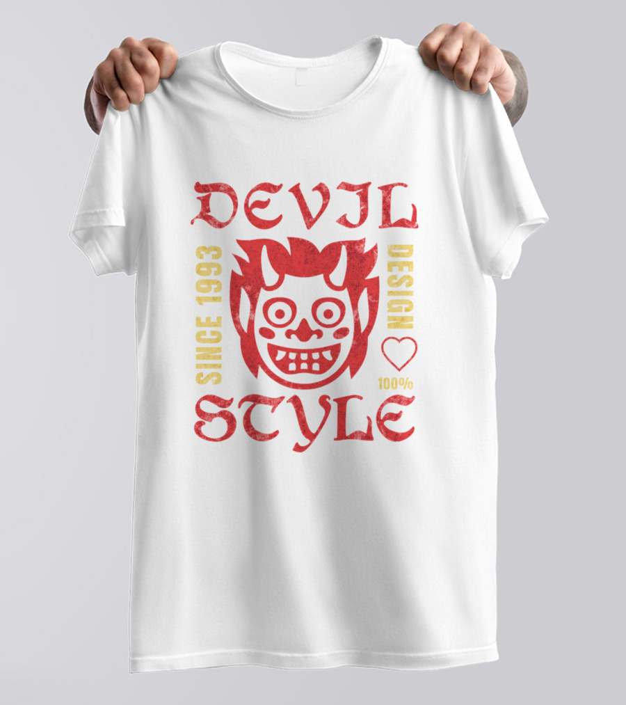 Devil Style Design Since 1993 100% T-Shirt
